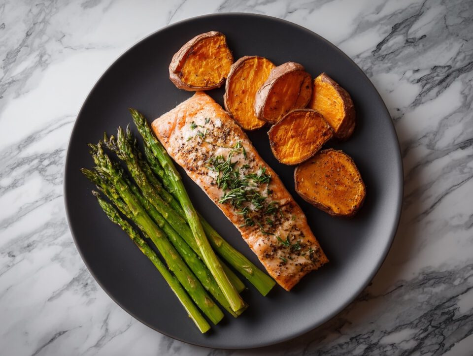Salmão com crosta de ervas